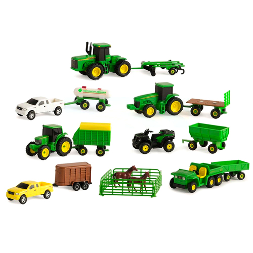 20pc 1:64 John Deere Vehicle Farm Toy Value Set Assorted 5+