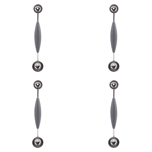 4PK Appetito Stainless Steel Double Melon Baller w/ Soft Grip