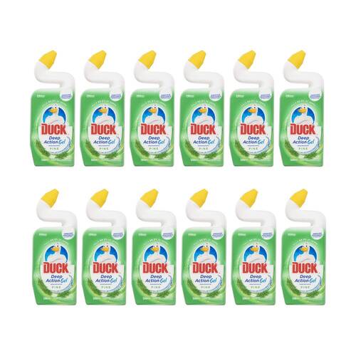 12PK Duck Deep Action Gel Pine Cleaner Bottle 500ml Liquid Cleaning Detergent