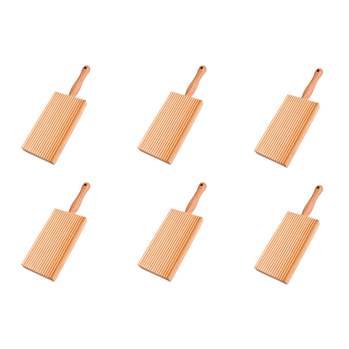 6PK Al Dente Gnocchi Board Rubberwood Home Kitchen Cooking