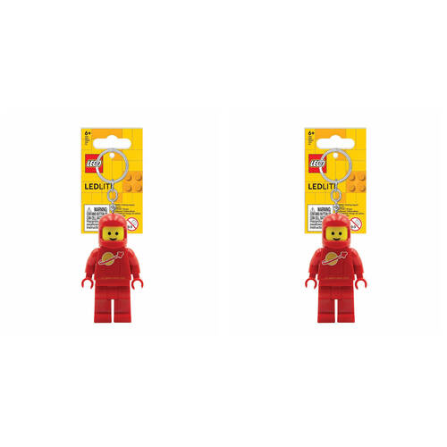 2PK Lego Minifigures Spaceman/Baby Spaceman Keychain Lights Assorted 6y+
