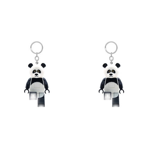 2PK Lego Minifigures Animal Keychain LED Lights Assorted 6y+