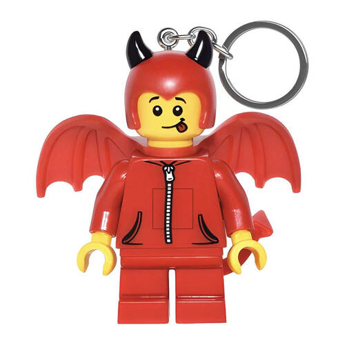 Lego Minifigures Cute Little Devil Keychain LED Light 3.9x4cm - Red 6y+