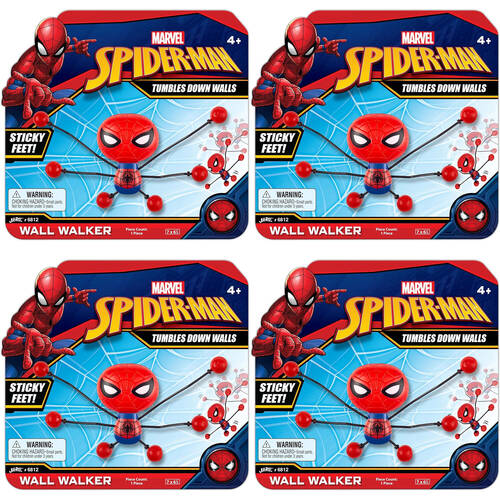 4PK Disney Wall Crawlers Kids Sticky Figures Toys Assorted 4y+