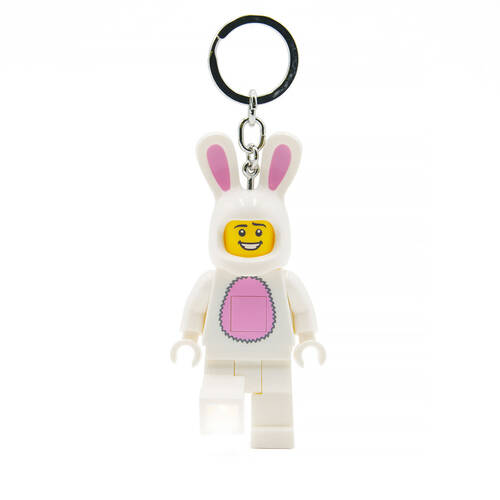 Lego Brick Mini Keychain Light Bunny Hanging Accessory Key Ring Bag Charm