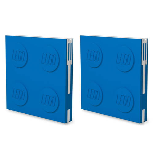 2PK Lego Locking Notebook w/ Gel Pen Kids School Writing Stationery Blue