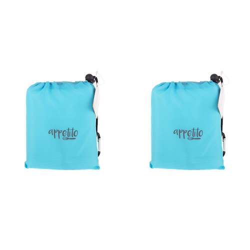 2x 8pc Appetito Mesh Produce Bag Food Storage w/ Pouch Assorted