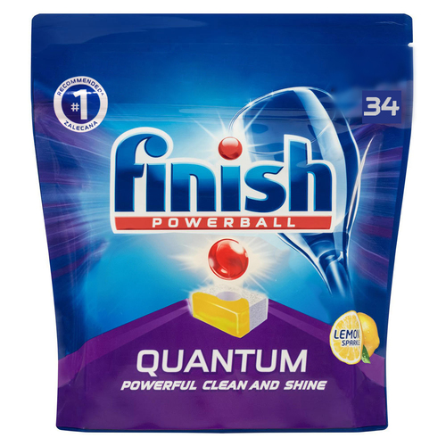 34PK Finish Quantum Dishwashing Tablets - Lemon Sparkle