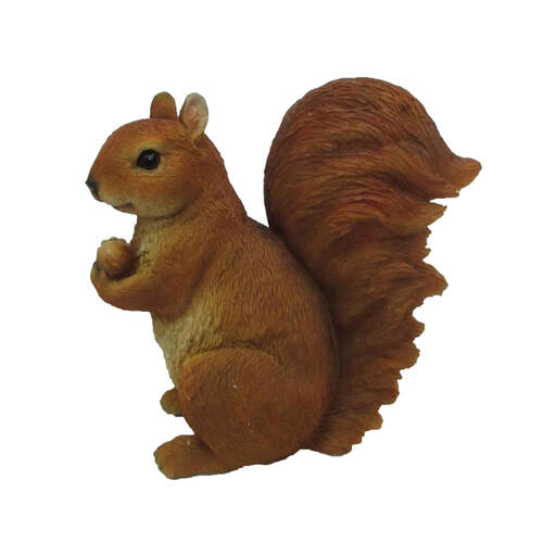 Esschert Design Sitting Squirrel Statue Large Ornament Brown