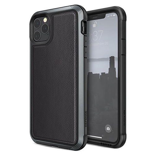 X-Doria Defense Lux Leather Case/Cover For Apple iPhone11 Pro Max - Black