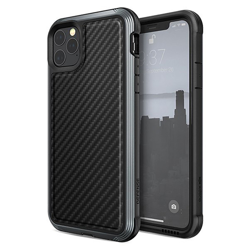 X-Doria Defense Lux Carbon Case/Cover For Apple iPhone11 Pro Max - Black