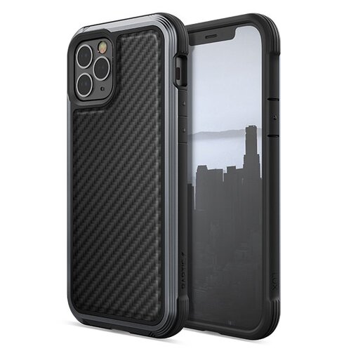 X-Doria Raptic Lux Case/Cover For Apple iPhone 12/Pro - Black/Carbon