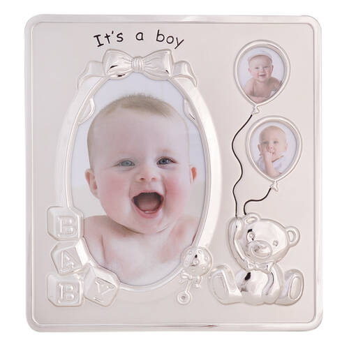 Gibson Gifts Teddy 3-Collage Photo Frame Home Decor - Boy