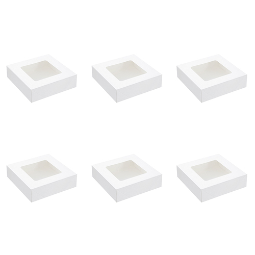 6x 4PK Lemon & Lime Eco Grazing Box 3.2L/23cm Rectangle - White