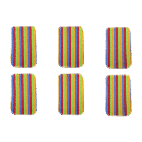 6PK Appetito "Eco Scrubber" Universal Scrub Cloth XL 15x24cm