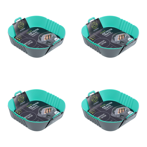 8pc Lemon & Lime Silicone Air Fryer Tray Square 21x5cm - Assorted