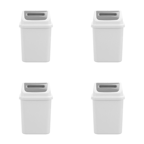 4PK Boxsweden Tidy Swing 4L/26cm Rubbish Bin - Assorted