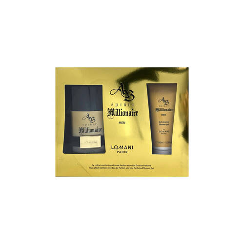 2pc Lomani AB Spirit Millionaire EDT Perfume & Shower Gel Set