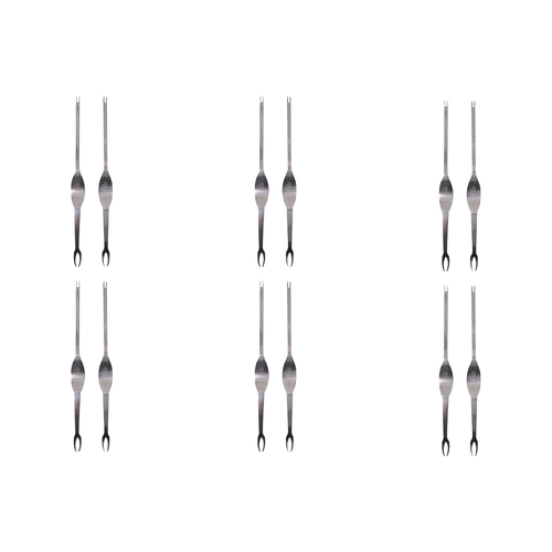 6x 2pc Appetito Stainless Steel Seafood Forks Home Kitchen Cooking