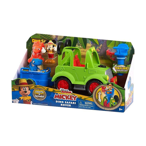 Disney Junior Mickey Mouse Dino Safari Vehicle Toy Playset 3+