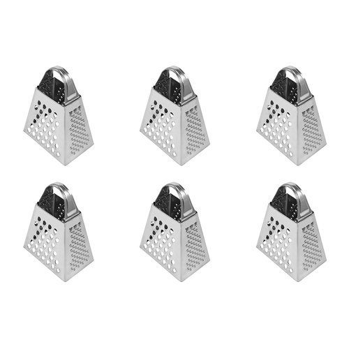 6PK R&M Stainless Steel Mini Grater/Zester Kitchenware - Silver