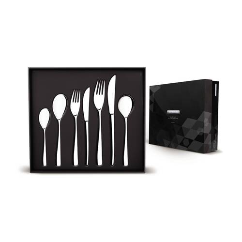 56pc Tramontina Diamond Cutlery Set Stainless Steel Crystal Finish w/Gift Box