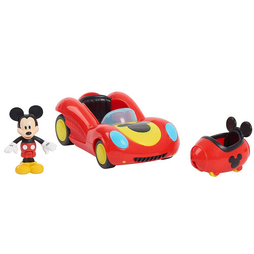 Disney Junior Mickey Mouse Transforming 15cm Vehicle/8cm Figure Toy 3y+