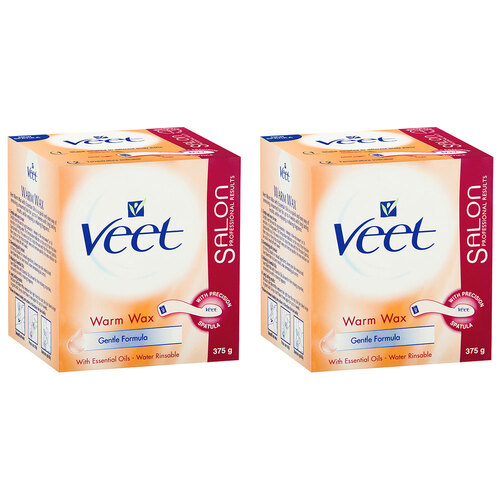 2PK Veet 375G Warm Wax Gentle Formula