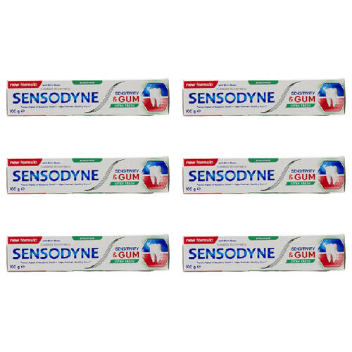 6PK Sensodyne100G Toothpaste Sensitivity & Gum Extra Fresh