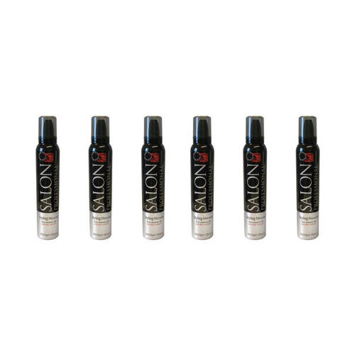 6x Minuet Salon Professional Styling Mousse 225ml For All Hair Types