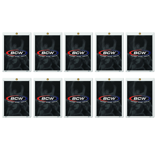 20PK BCW Trading Card Holder Recessed Thick 1-Screw 50Pt Clear