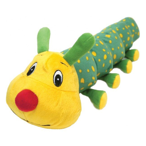 Rosewood 56cm Colin Caterpillar Plush Pet Dog Chew Toy Interactive Play Green