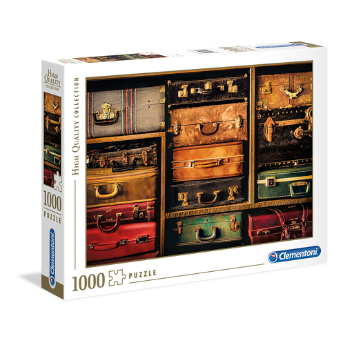 1000pc Clementoni Travel Suitcases 69x50cm Jigsaw Puzzle