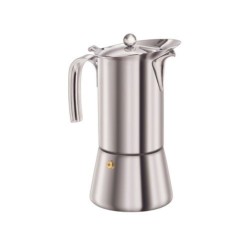Euroline 2-Cup 120ml Stainless Steel Espresso Coffee Maker - Silver
