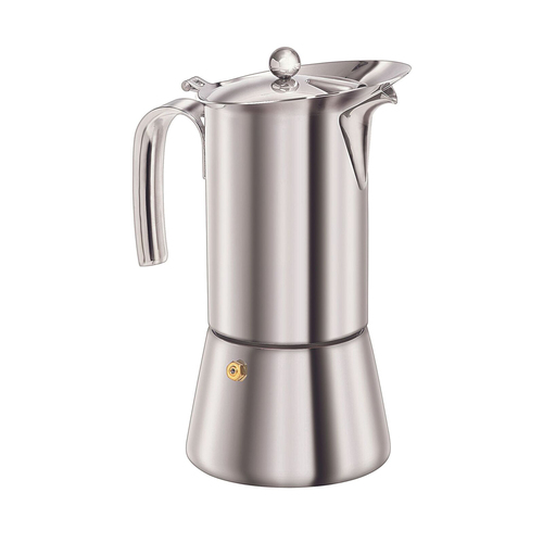Euroline 6-Cup 360ml Stainless Steel Espresso Coffee Maker - Silver