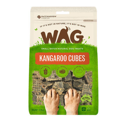 Wag Dog Treats Kangaroo Cubes 200g