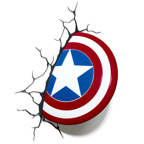 Marvel Avengers  3D Captain America Shield Light