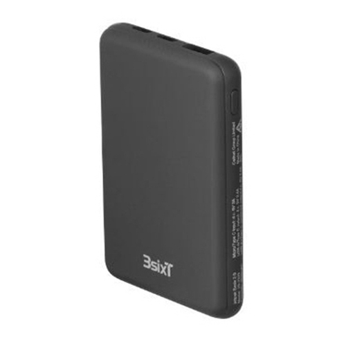3sixT JetPak Basix 2.0 Portable 5000mAh Power Bank - Black