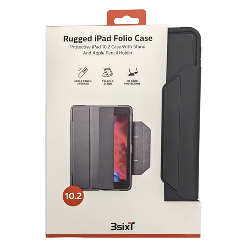 3SixT Rugged Ipad Folio Case For iPad 10.2" Gen 7/8/9