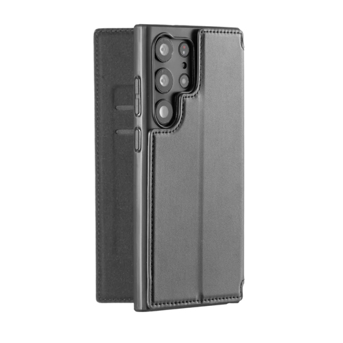 3sixT 6.8" Samsung Galaxy S23 Ultra SlimFolio Wallet Phone Case Black