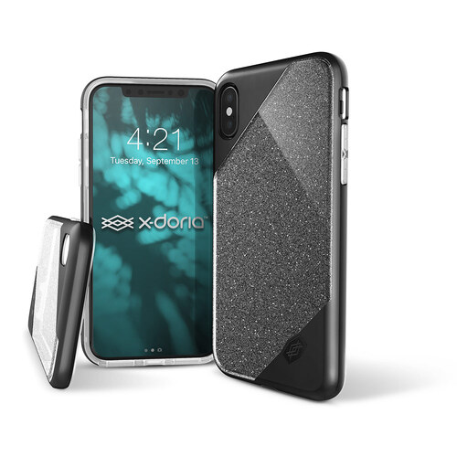 X-Doria Defense Revel Lux Case For iPhone X/XS - Black Glitter