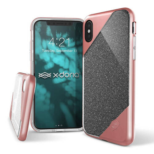 X-Doria Revel Lux Case/Cover For iPhone Xs/X RSGD Glitter