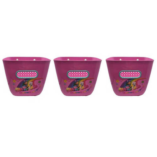 3PK Gabbys Dollhouse Bath Scoop Organiser Kids Bathing Toy Storage Pink