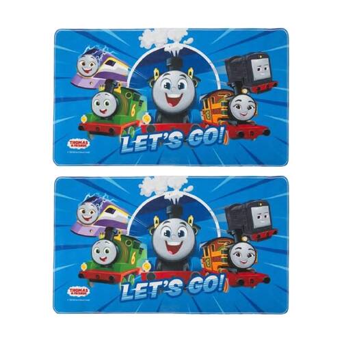 2PK Thomas & Friends Bath Mat Non Slip w/Suction Caps Kids Bathroom Decoration