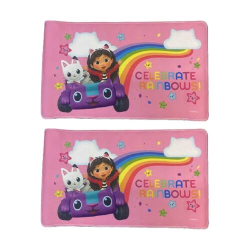 2PK Gabby's Dollhouse Bath Mat Non Slip w/Suction Cups Kids Bathroom Decor