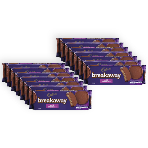 14pc Cadbury Breakaway Biscuit Snack Bag Milk Chocolate/Candy 180g