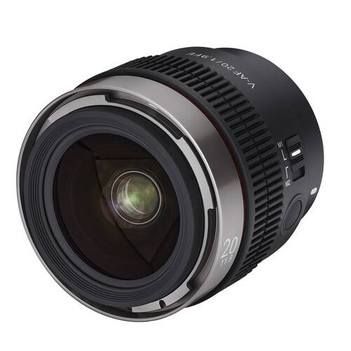 Samyang 20mm T1.9 V-AF Camera Lens for Sony FE Full Frame Black