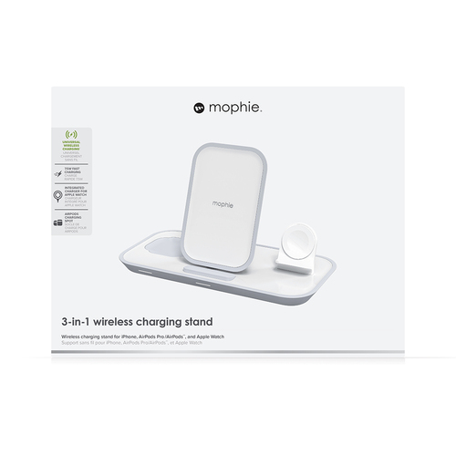 Mophie Universal Wireless For Apple Watch Charge Base 3 in 1 Stand