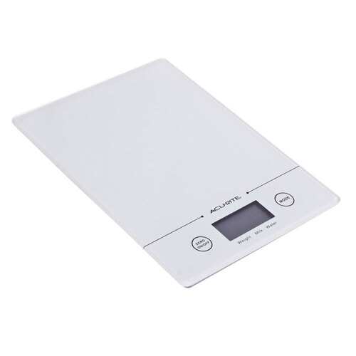 Acurite Slim Line Digital Kitchen Scale 1g/5kg White