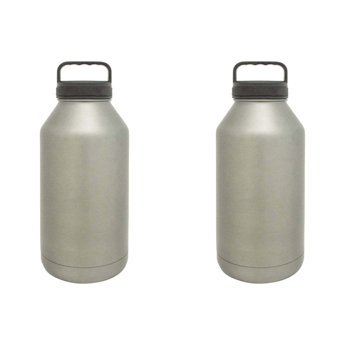 2PK Annabel Trends Watermate 1.9L Stainless Steel Big Bottle - Titanium